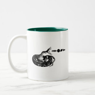 Snake Hiss Planets Solar System Space Two-Tone Coffee Mug
