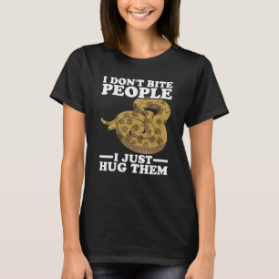 Snake I Dont Bite People Banana Ball Python T-Shirt