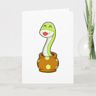 Snake in Jar Card