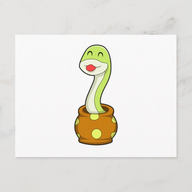 Snake in Jar Postcard (Front)