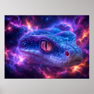 SNAKE IN SPACE POSTER