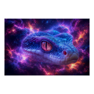 SNAKE IN SPACE POSTER