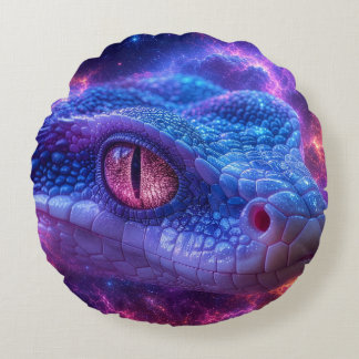 SNAKE IN SPACE ROUND CUSHION