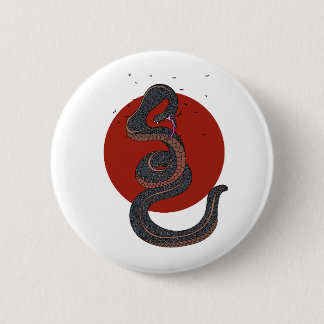 Snake in the Grass 6 Cm Round Badge
