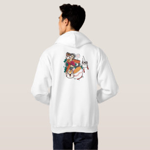 Snake & Kawaii Cats Ramen Noodle Art Hoodie