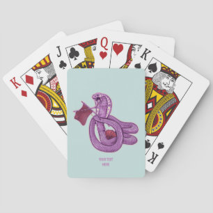 Snake Knitting Playing Cards