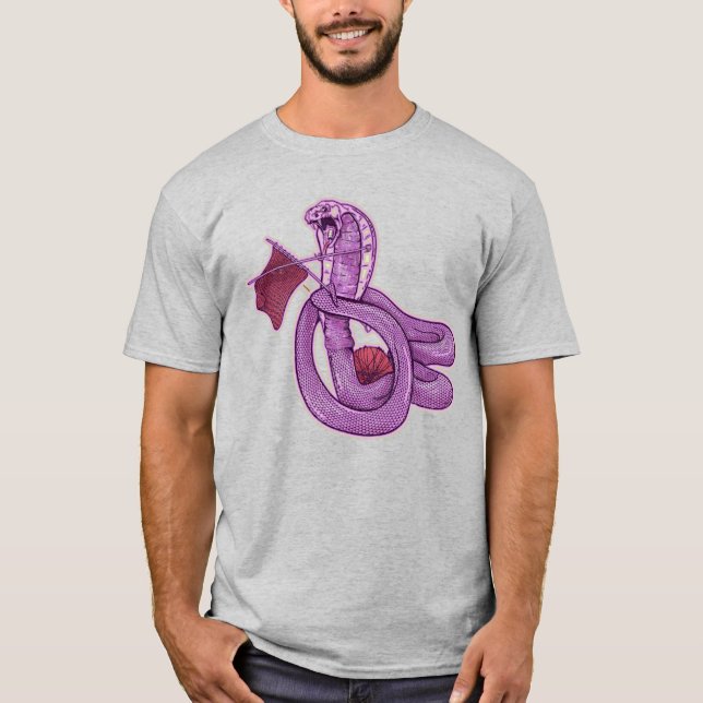 Snake Knitting T-Shirt (Front)