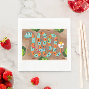 Snake Ladder Game Napkin