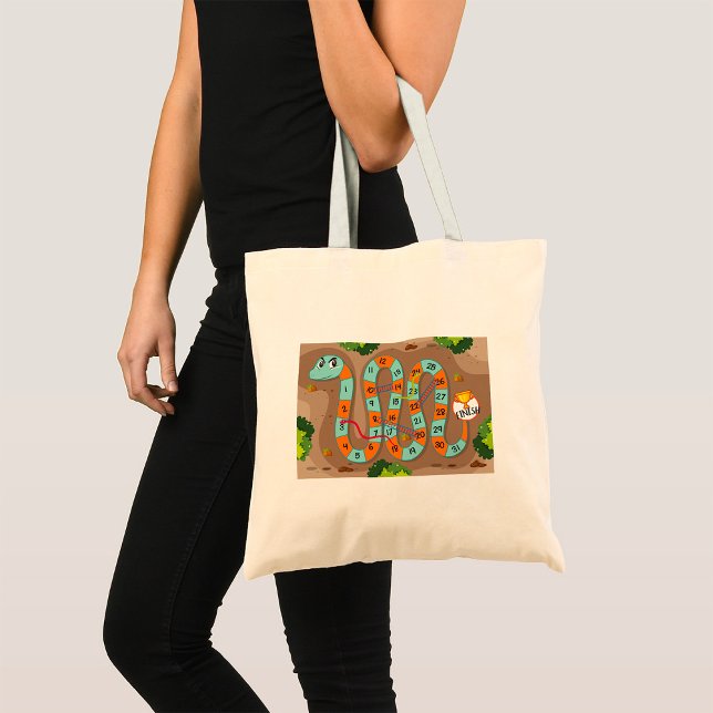 Snake Ladder Game Tote Bag (Creator Uploaded)