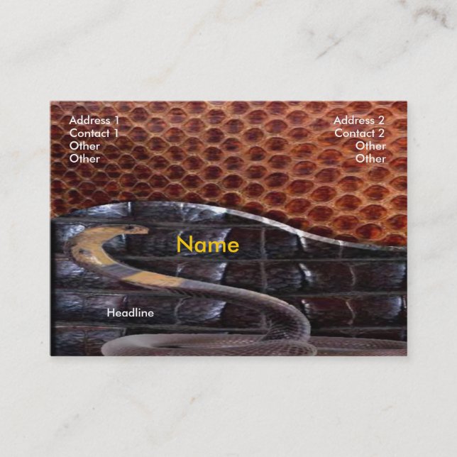 Snake Leather Business Card (Front)