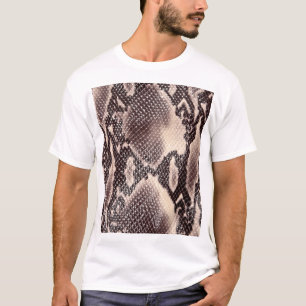 Snake leather: seamless brown texture T-Shirt