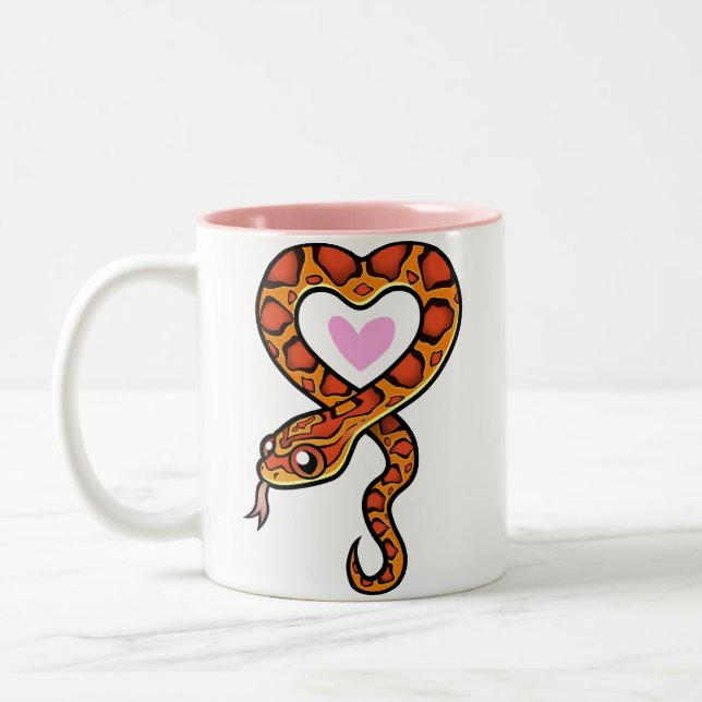 Snake Love Two-Tone Coffee Mug (Left)