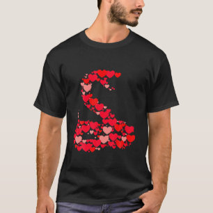 Snake Lover Cute Love Hearts Animals Couples Valen T-Shirt