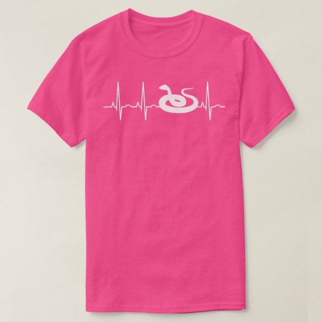 Snake Lover Gifts Reptile Heartbeat  Men Women  T-Shirt (Design Front)