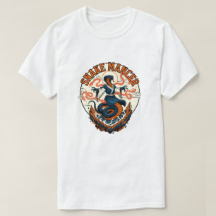 Snake Mancer Mystic Cobra Fantasy Art Design T-Shirt