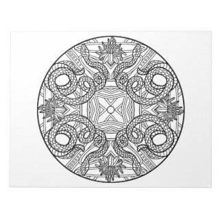 Snake Mandala Colouring Book Pad