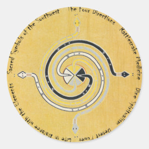 Snake Medicine 1 Classic Round Sticker