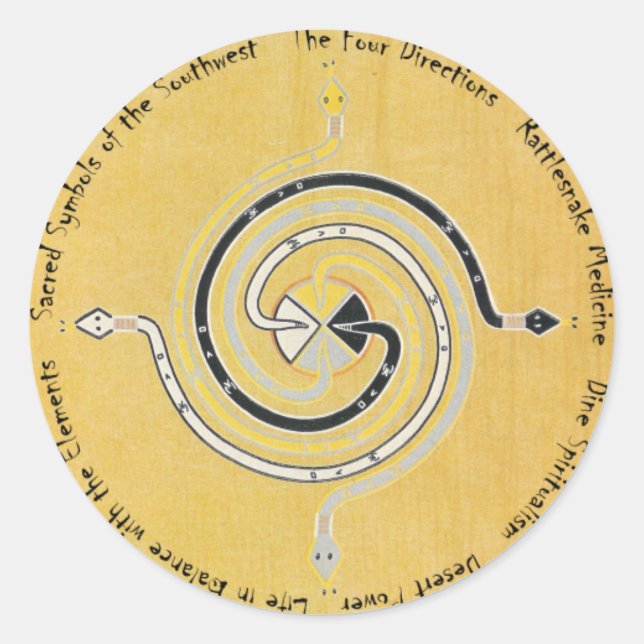 Snake Medicine 1 Classic Round Sticker (Front)