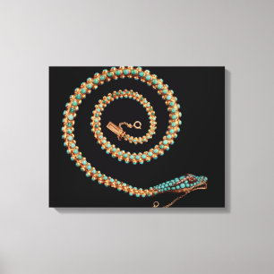 Snake necklace, 1844 canvas print