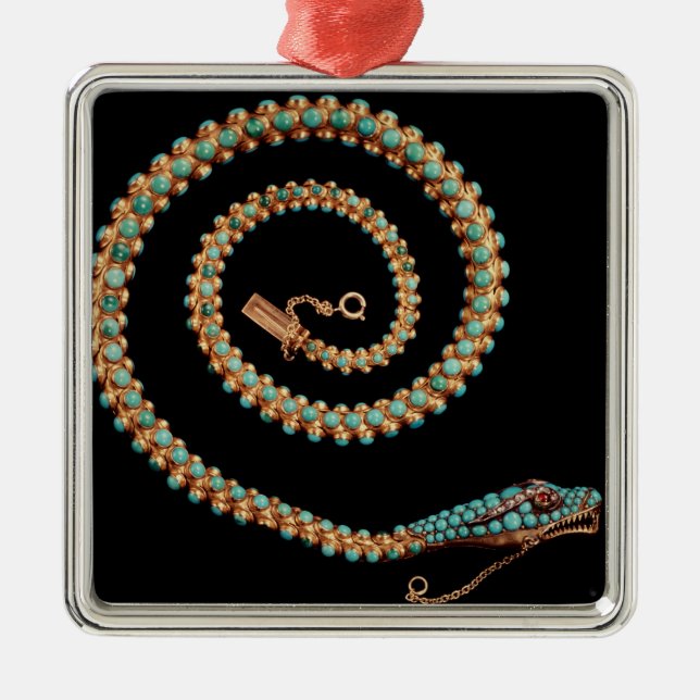 Snake necklace, 1844 metal tree decoration (Front)
