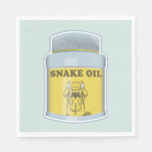 Snake oil alternative medicine napkin