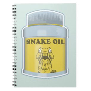 Snake oil alternative medicine notebook