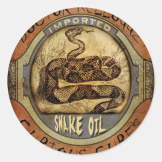 Snake Oil Classic Round Sticker