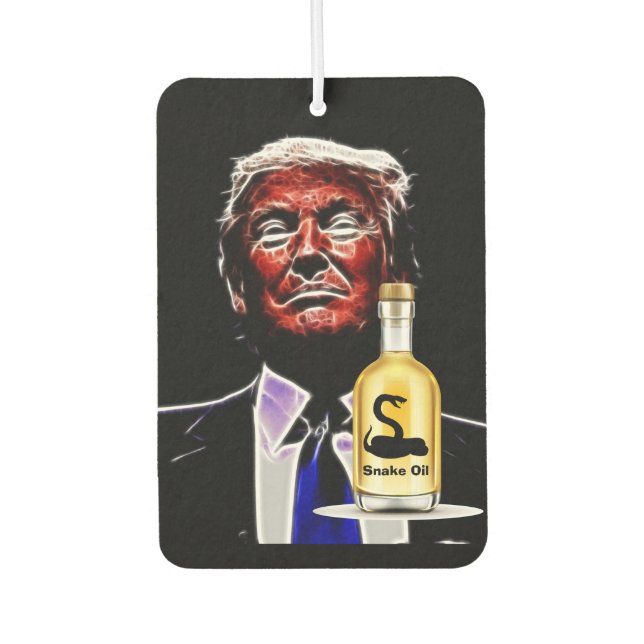Snake Oil Salesman Air Freshener (Front)