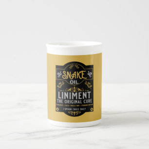 Snake oil salesman funny gifts for sales people   bone china mug