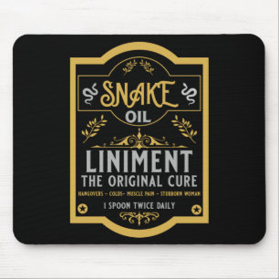 Snake oil salesman funny gifts for sales people   mouse mat