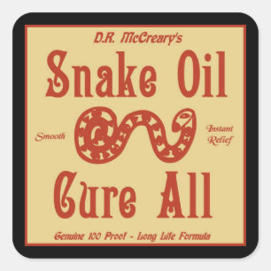 "Snake Oil" Sticker