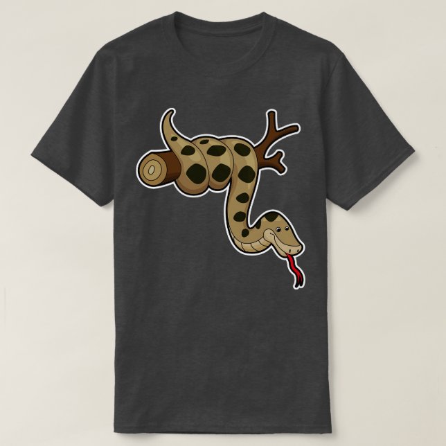 Snake on Branch T-Shirt (Design Front)