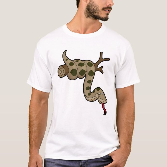 Snake on Branch T-Shirt (Front)