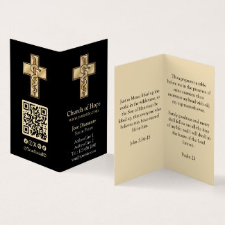 Snake on Cross Business Card
