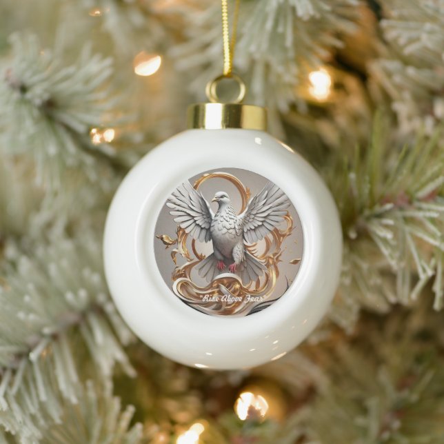 "Snake Pit Escape" Ceramic Ball Christmas Ornament (Tree)