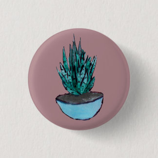 Snake Plant 3 Cm Round Badge