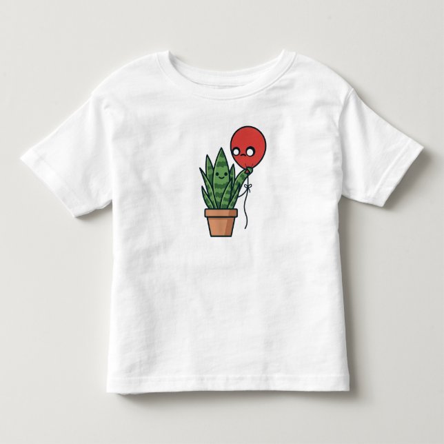 Snake Plant and balloon T-Shirt (Front)
