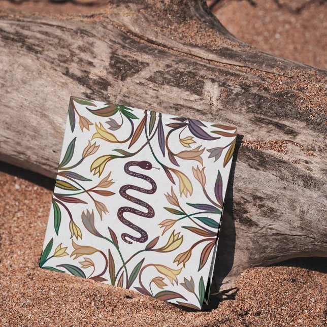 Snake Plant Astrology Yoga Healer Tarot Occult Square Business Card (Creator Uploaded)