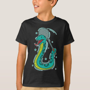 Snake Plays Badminton  T-Shirt