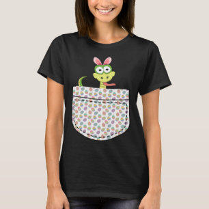 Snake Pocket Egg Easter Day Boys Girls Kids T-Shirt