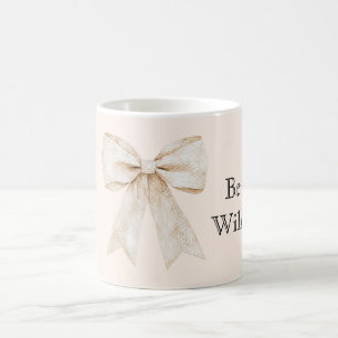 Snake Print Bow Be Wild Coffee Mug