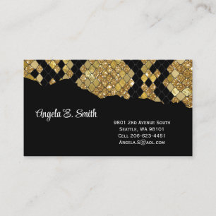 Snake Print Business Card