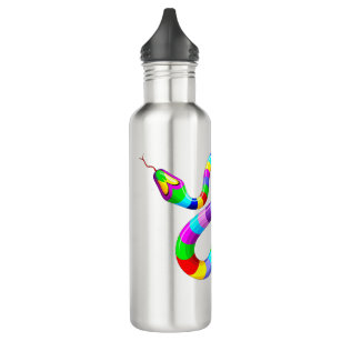 Snake Psychedelic Rainbow Colors 710 Ml Water Bottle