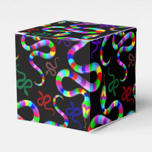 Snake Psychedelic Rainbow Colors Favour Box