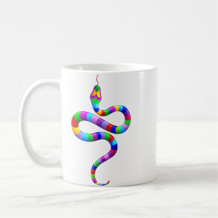 Snake Psychedelic Rainbow Mug