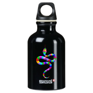 Snake Psychedelic Rainbow Water Bottle