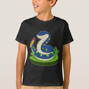 Snake Pupil Pencil School T-Shirt