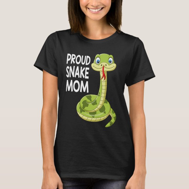 Snake  Python Mum Reptile  Ladies Snakes T-Shirt (Front)
