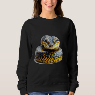 Snake python reptile powerful hypnotic dominant an sweatshirt