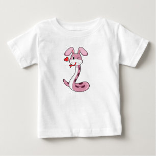 Snake Rabbit Heart Baby T-Shirt